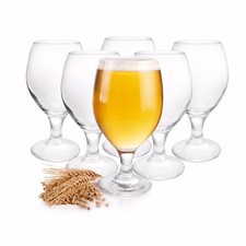 Biergläser 6x Bierglas Pilsgläser Biertulpen Bierkelch Pilsglas Bistro 400ml Neu