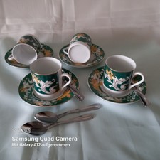 Espresso- Tassen- Set 12tlg. mit Unterteller und Löffelchen Top OVP unbenutzt