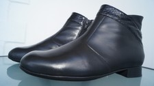 WALDLÄUFER echte Damen Stiefeletten! Leder! Gr. 7G. (41). Schwarz.TOP!