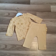 Baby Mädchen Kleidung 0-3 Monate Outfit Home Grown With Love Top & Leggings Set 