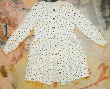 ?Vertbaudet?süsses Stoffkleid weiß Blümchen 140 neu!