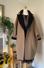 M Rinaldi MaxMara Reversible Cocoon Toast hellbraun Schurwolle Alpaka Angora Mantel 18