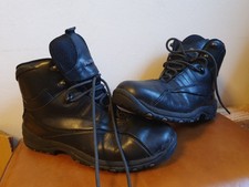 Meindl schwarze Herren Schnür Boots Stiefel Leder Gewebe UK7 41 260 mm Wander
