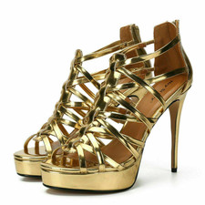 Frauen Männer High Heels Sandalen Pseudomutter Ultrahackige Aushöhlen Sandalen