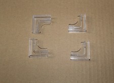 4 Eckabdeckungen - Halterungen – 6mm - für Abdeckscheibe Zubehör Aquarium