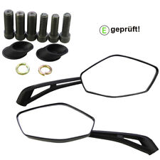 Für kawasaki ZX6R ZX10R Z750 8mm&10mm E-geprüft ABS Motorrad Spiegel Rückspiegel
