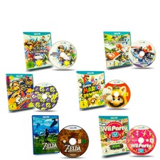 WiiU Spieleauswahl Super Smash Bros Mario Kart Splatoon Zelda Mario Party World