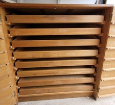 ☆ Schöner Vintage Architekten Industrie TRUHENPLAN - Lieferung ☆ 