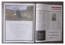 THE TIMES UK ZEITUNG 09.09.2022, TOD IHRER MAJESTÄT KÖNIGIN ELIZABETH II