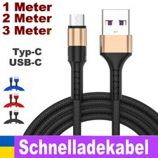 Ladekabel USB Typ C Schnell Datenkabel für Samsung Huawei Handy Schnellladekabel