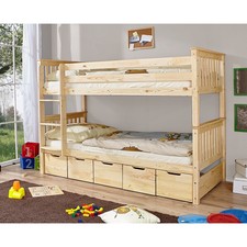 TICAA Etagenbett Sammy Kiefer Natur, 200x90