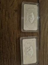 2x1Unze Barren 999 er Silberauflage American Buffalo aus Münzsammlung