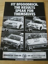 BF Goodrich T/A Radial Reifen 1989 Plakat Werbung Ready Frame a4 Size File P