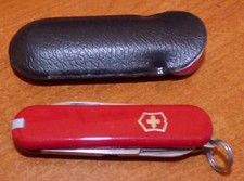 Victorinox - Schweizer Minitaschenmesser (Mit Lederetui) Top-Zustand