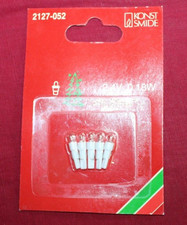 Ersatzbirnen 5 Stück 2,4 V 0,18 W weis für  Lichterkette Neu OVP