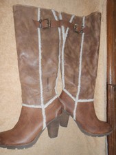 damen heels stiefel winterstiefen gefüttert von s.oliver s. oliver braun gr 39