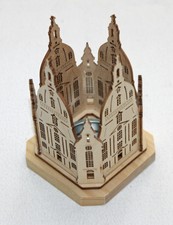 Erzgebirge dekorativer Teelichthalter Frauenkirche Dresden Teelicht NEU