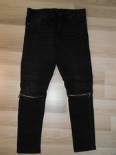 Zara Biker Jeans Herren schwarz Gr. EUR 42 Bikerjeans wenig getragen