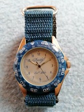 Davidoff Cool Water Uhr, kein Funktionstest, da ohne Batterie, blau silber