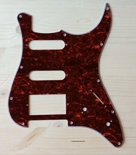Pickguard HSS - 3 ply tortoise / stratocaster - type  + schwarzen Schrauben 