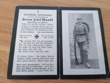 WK1 Sterbebild (1), 23 bay. Res.Inf.Reg., 8 Komp., 1915 Varrenkopf Vogesen