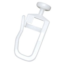 100 Faltengleiter - Gardinengleiter - Faltenhalter - Gardinenhaken mit 7mm Kopf 