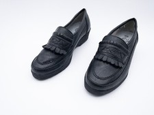 No Name Damen Halbschuh Slipper Freizeitschuh Leder schwarz Gr.38 EU Art.1470-98