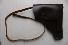 Holster braun Leder Softair Pistole Revolver 19x14cm M-4827