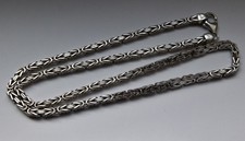 925er Sterling Silber Schmuck Königs Kette Herren massiv Halskette 4,2mm x 60cm