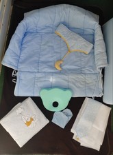 Bettumrandung Kinderbettgarnitur 90 x 40cm Baby Bettnestchen mit Himmel Set