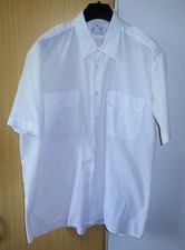 Herren Hemd Business weiß Hemden Kurz Arm Gr. L/41/42