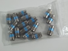 16 x Cabelcon F-56 5.1 Stecker blau RG6/7 mm NiTin Quickmount