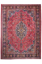 Traditionelle antike Teppiche Medaillon rot handgefertigte orientalische Teppiche 395x290 cm