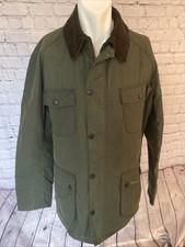 Barbour Retail Frazer Wachsjacke Gr. L grün mit Cordbesatz Neu ohne Etikett Neu Large