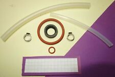 Brühgruppen Dichtungen Siemens EQ3 u.  EQ9 mit Gewebeschlauch und  Ötiker Klemme