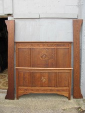 Jugendstil Bett tolles Schnitzwerk / passende Möbel vorhanden  /  Schlafzimmer