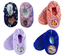 Kinder Hausschuhe Flausch ABS Sohle Paw Patrol Frozen Minnie 23-34