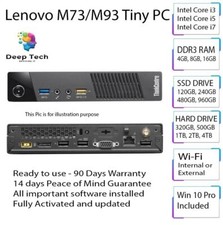 Windows 11 Lenovo ThinkCentre m93 Tiny Core i7 16gb RAM 1tb SSD WLAN PC Desktop