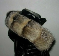 Fuchs Pelz Kapuze Kragen XXL Fellkragen Griesfuchs Echt Fell Besatz Jacke Parka 