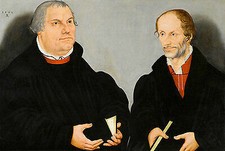 Martin Luther and Philipp Melanchthon Lucas Cranach der Jüngere Sankt B A3 02826