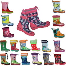 Kinder Gummistiefel Naturkautschuk Maximo Wasserdicht Reflektierend Gr 19 bis 35