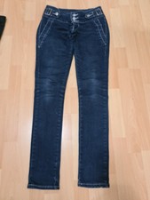 Damen Jeans 34 dunkelblau Toxic Hose Skinny Röhrenjeans XS Denim 