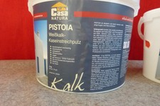 CasaNatura  Weißkalk Kasein Streichputz 6 kg Pistoia weiss für ca. 70qm