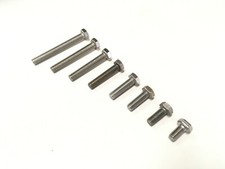 Sechskant Maschinen Gewinde Schraube Sechskantschrauben Edelstahl DIN933 M3-M8 