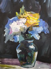 Ölgemälde Ölbild Bilder Modern Art Kunst Unikat Wandbild Diener Alexander Blumen