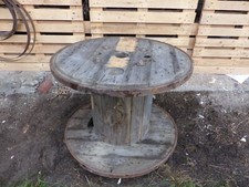 Kabeltrommel Ø 100cm Massivholz mit Eisenring super Gartentisch Wohnzimmertisch