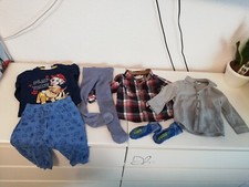 Jungen Bekleidungspaket Gr. 74 / 80 Hemd Pyjama Paw Patrol H&M Strumpfhose Puma 