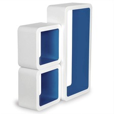 Wandregal 3er Set Bücherregal MDF Holz Hängeregal Lounge Cube CD Regal rg9229dbl