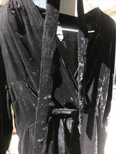 schwarzes kleid aus samt und seide 36 s handgeschneidert Theater