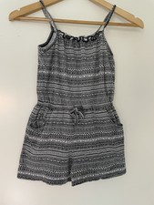 Topolino Sommer Jumpsuit Overall grau gemustert Gr.122